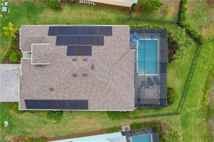 14+ kilowatt solar panels by Florida Solar Design Group (34 panels), highest quality from Texas, withstood Hurricane Ian, Enlighten Enphase app monitoring. Since April 2022, produced 44.5 MWh, home consumed 37.4 MWh. Possible FPL minimum bill of $25/month