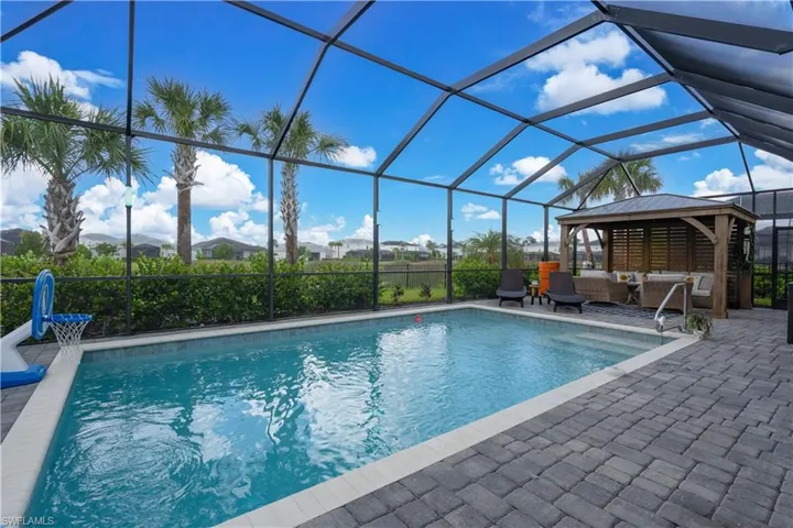 Electric pool heater by Built Right from Punta Gorda, FL, with existing gas hookups for a hot tub addition