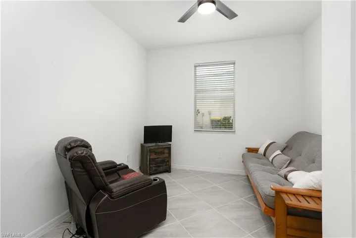 Den has been converted to a true guest bedroom with closet which has bi fold doors making this home a 4 bedroom home