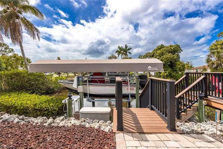 Composite Stairs to Boat Lift & Canopy