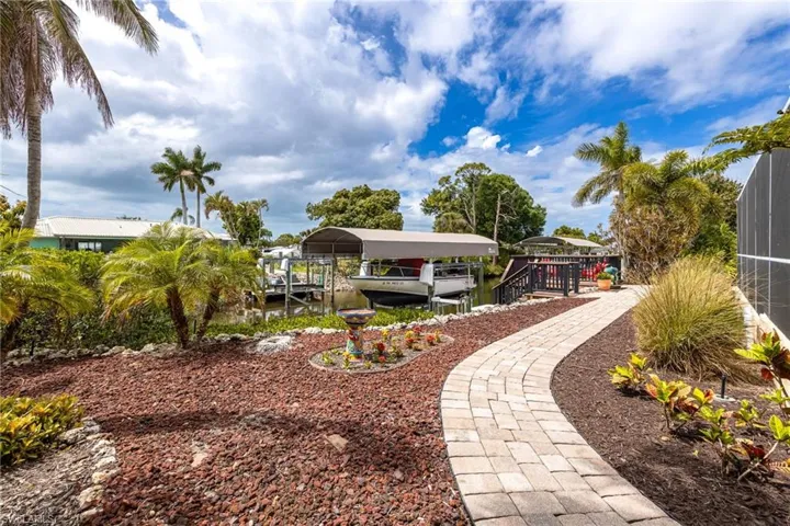 Paver Pathway with Tropical Landscaping