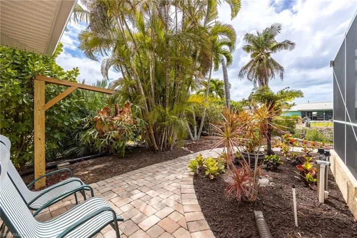 Paver Pathway with Tropical Landscaping