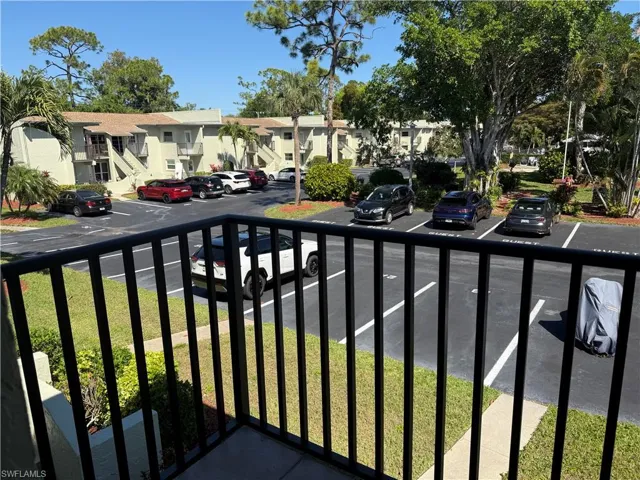 View to front of unit from bedroom