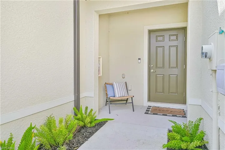 View of exterior entry