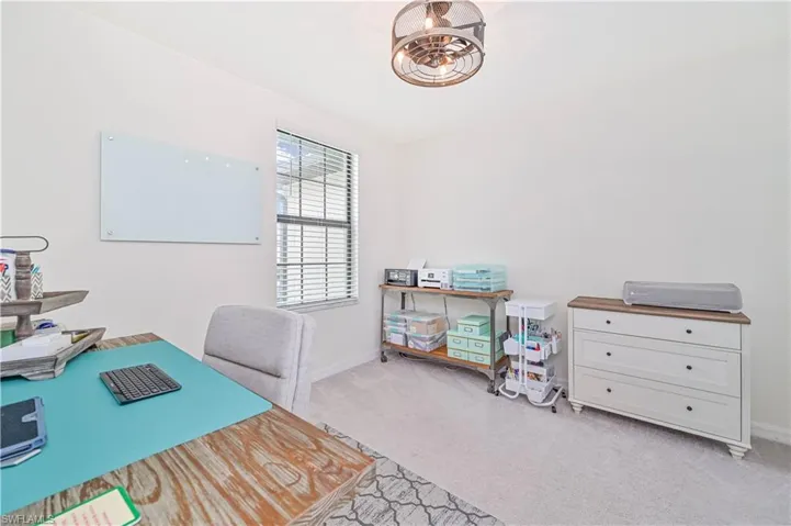 View of carpeted office