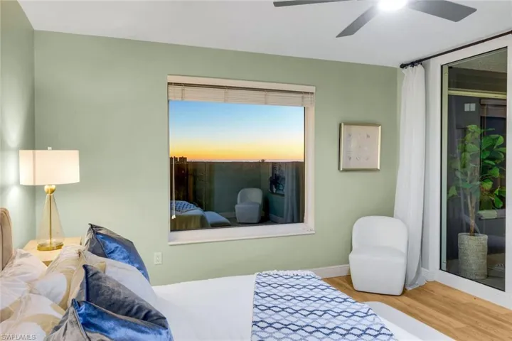 Master Suite with Gulf and sunset views