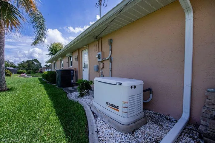 View of whole house generator