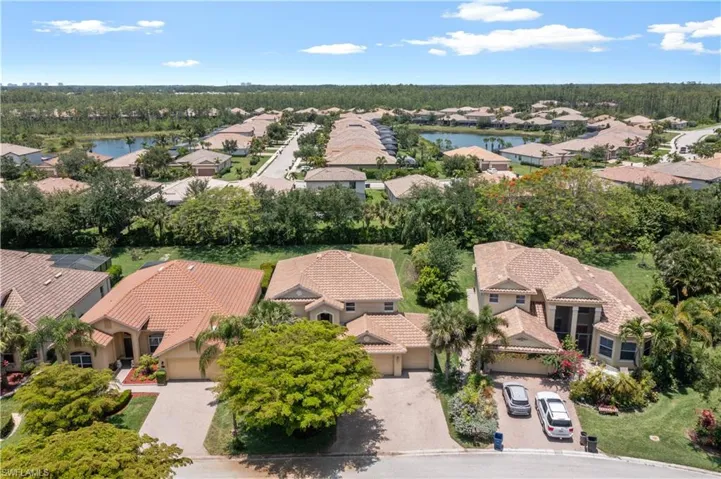 Birds eye view of property