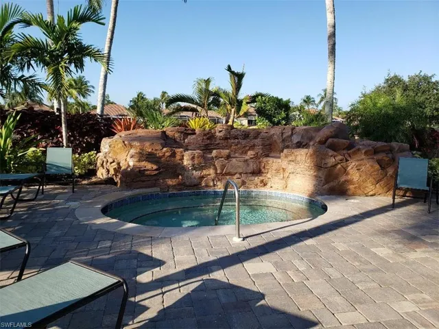 View of spa area at resort pool.