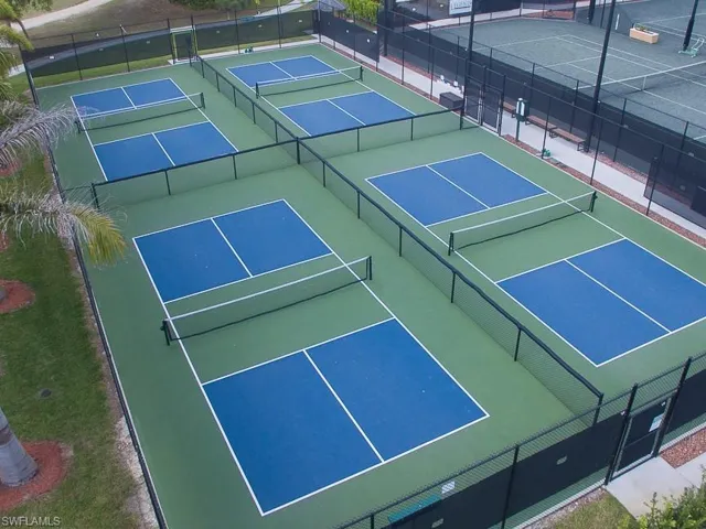 View of Boccie Ball courts.unity basketball court
