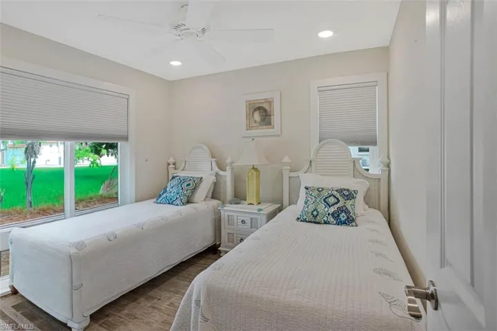 Lovely view out the double hurricane windows  Twin beds provide maximum flexibility