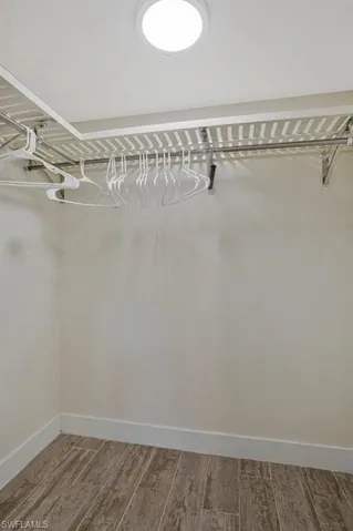 Walk in closet in the Primary bedroom