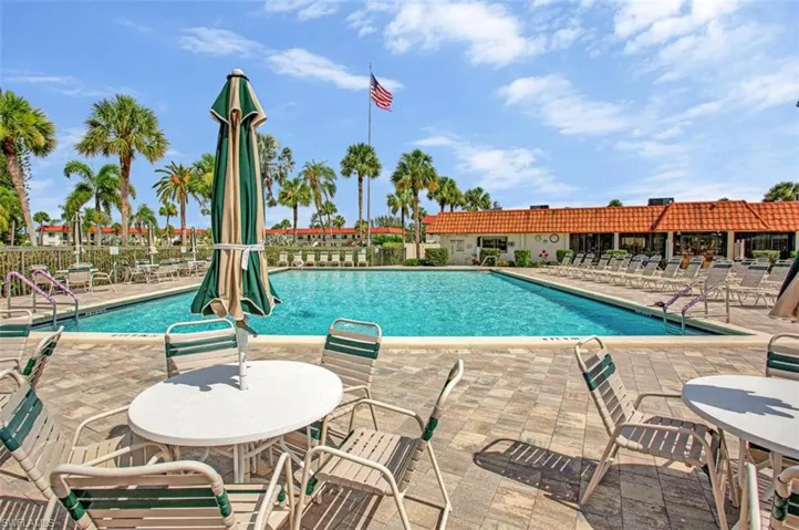 Large heated pool and heated shower