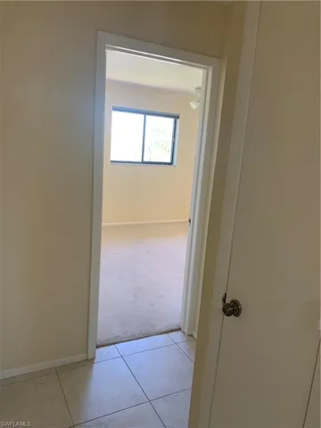 Linen closet in hallway