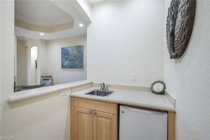 located off Living/Dining Area