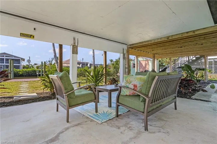 Downstairs sitting area