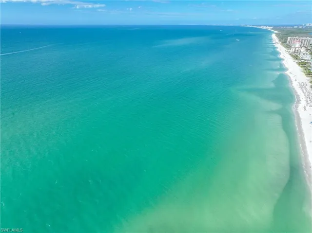 Bird's eye view of expansive coastline