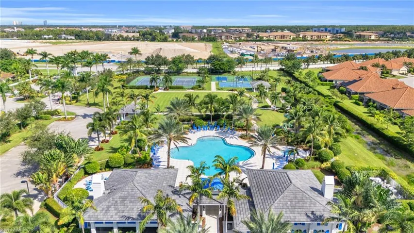 Birds eye view of property