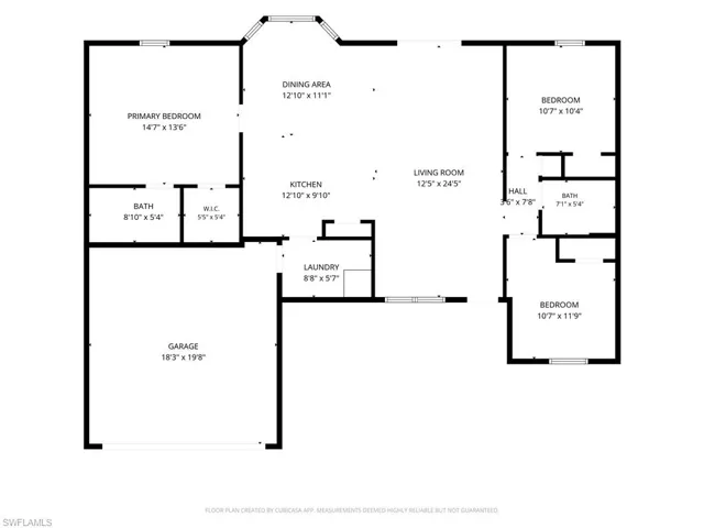 Floor plan - Room measurements approximate and not guaranteed