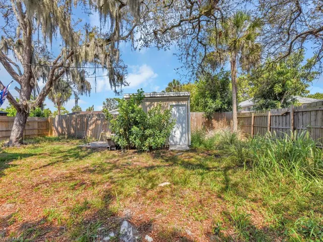 Additional lot and shed included with home purchase
