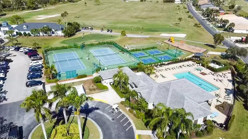 Drone / aerial view of a golf club