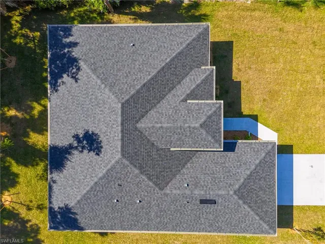 Birds eye view of property
