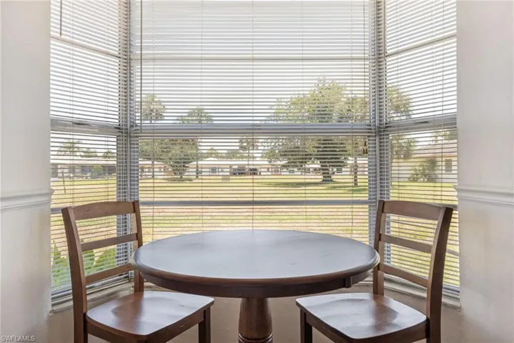 View of dining space