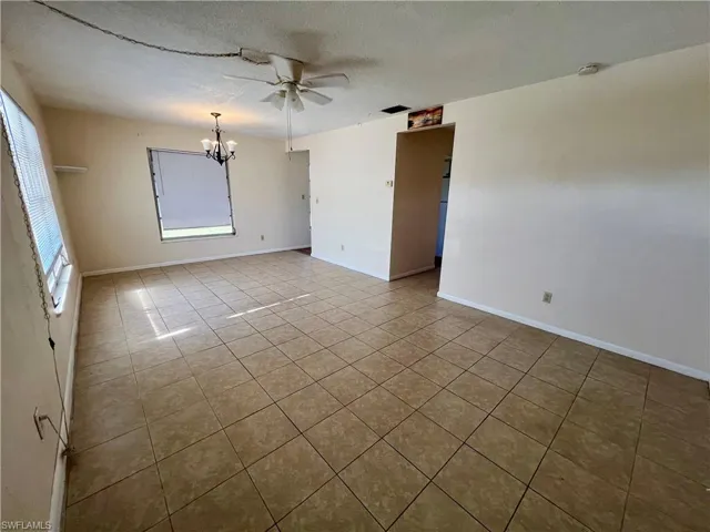 Tiled living room