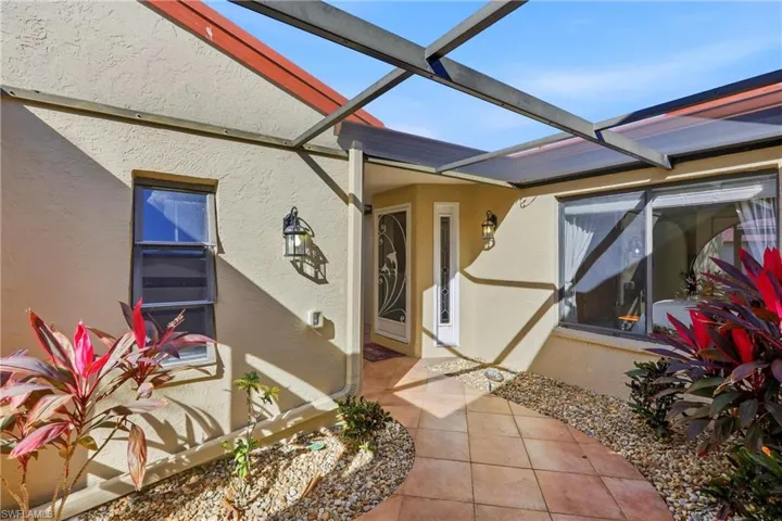 Screened courtyard