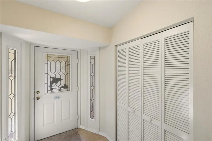 Entry Foyer with coat closet