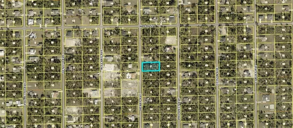 Map / location with property boundaries highlighted