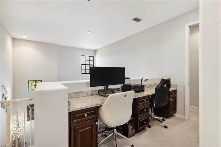 Built-In Office Desk/Work Station for Two