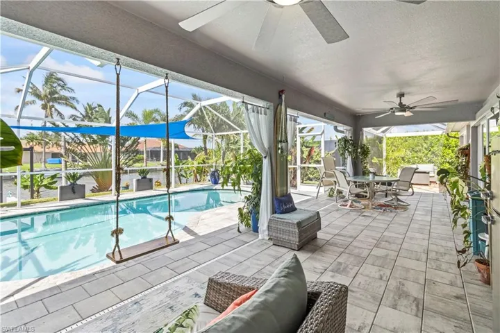 Outdoor pool featuring a patio area
