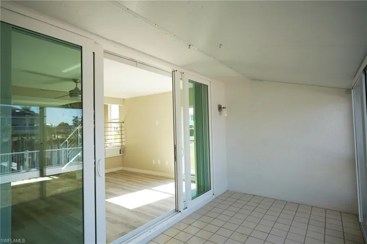 Sun room view to living room