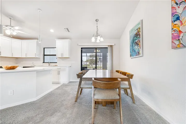 Great Room Dining & Kitchen areas