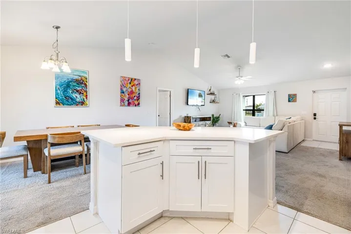 Great Room seamlessly connects the kitchen to all surrounding action