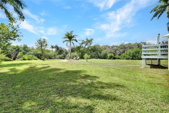 View of grassy yard