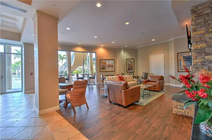 Community Gathering Area, Pool Out The Glass Doors