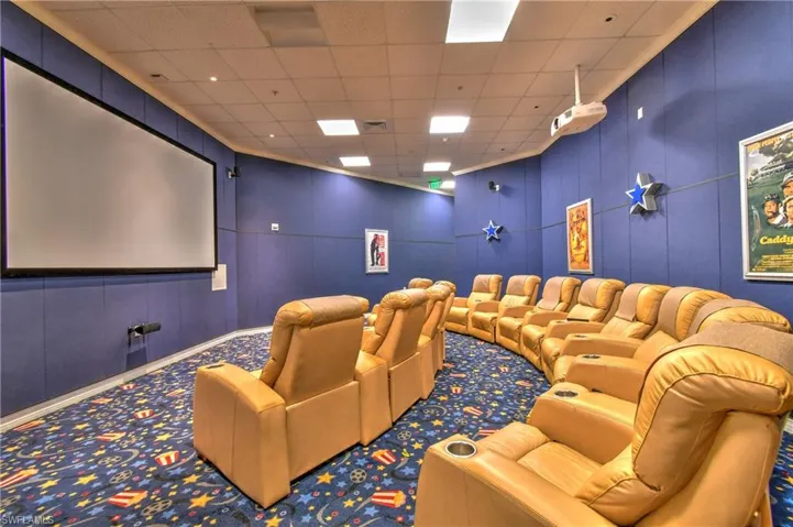Movies, Sports, Special Events, Etc in Community Media Room; Note Very Comfortable Chairs