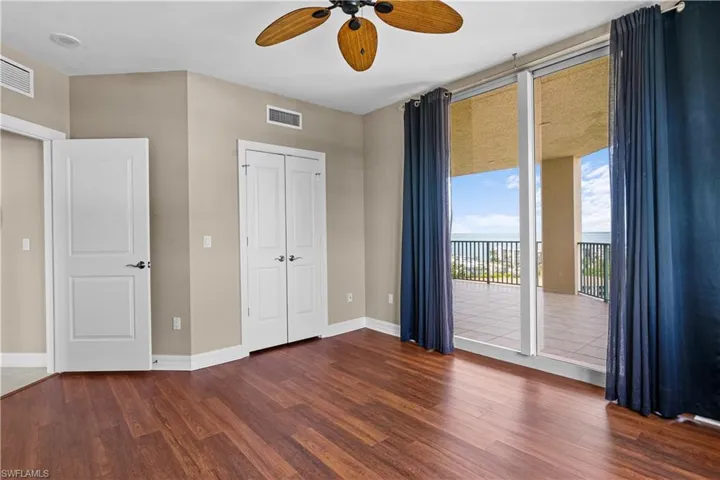 Guest Bedroom with Balcony access with river view
