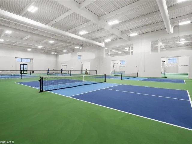 View of tennis court