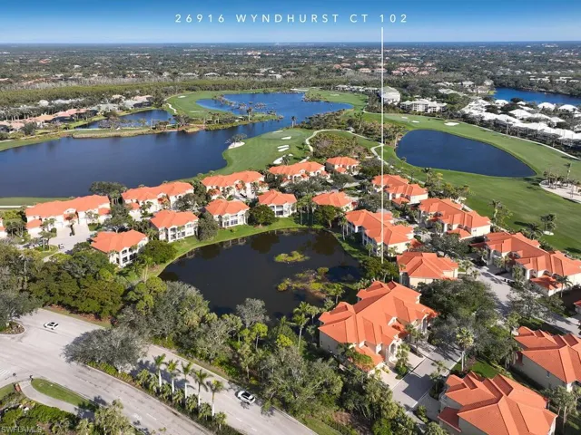 Aerial view of location within the community, surrounded by community amenities!
