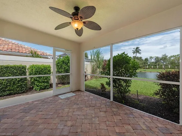 Lanai featuring a water view