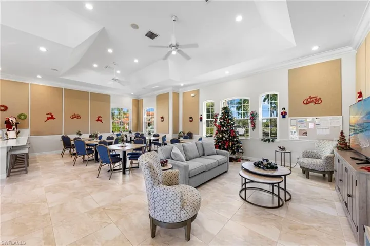 Clubhouse gathering room