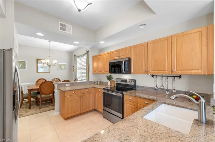 Kitchen looking into dining room