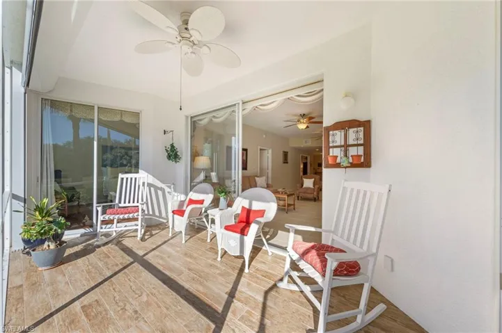 Plenty of room to sit and enjoy the view from the lanai