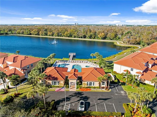 Aerial view of clubhouse