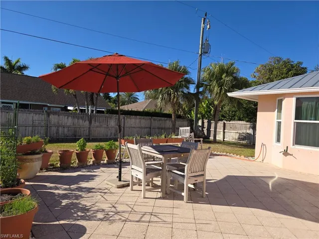 View of patio