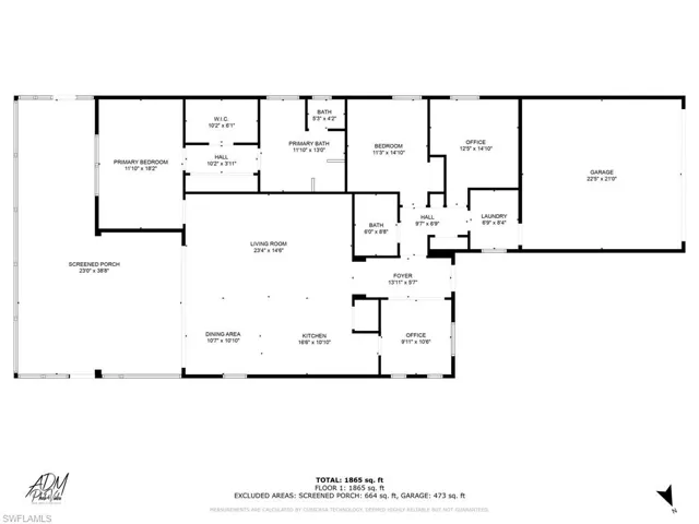 Floor plan.  WCI Florencia