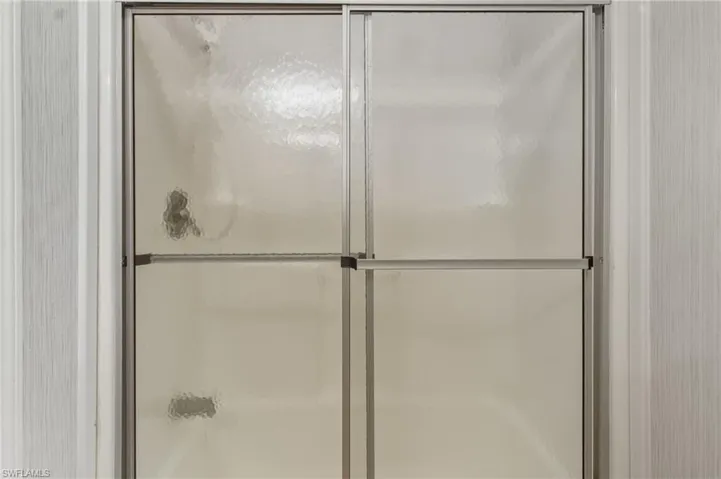 Bathroom with a shower stall